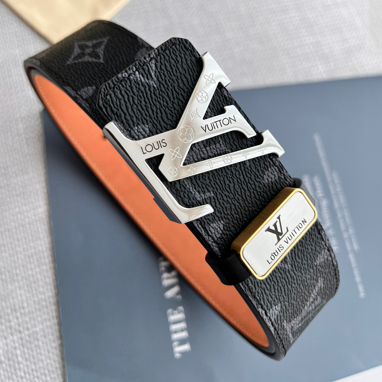 Louis Vuitton Copy NIGO Leather Metal Buckle Belt #nigo96387