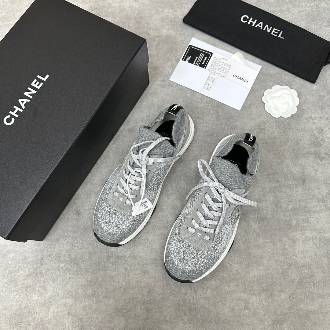 Chanel Flyknit Casual Sneakers Shoes #nigo96381