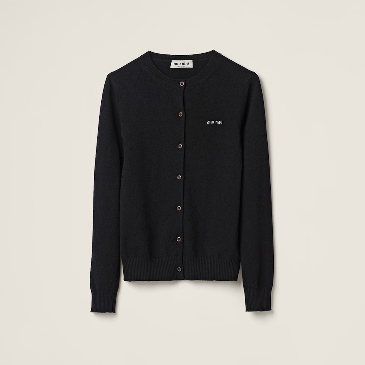 MiuMiu Long Sleeved Knitted Cardigan Top #nigo21769