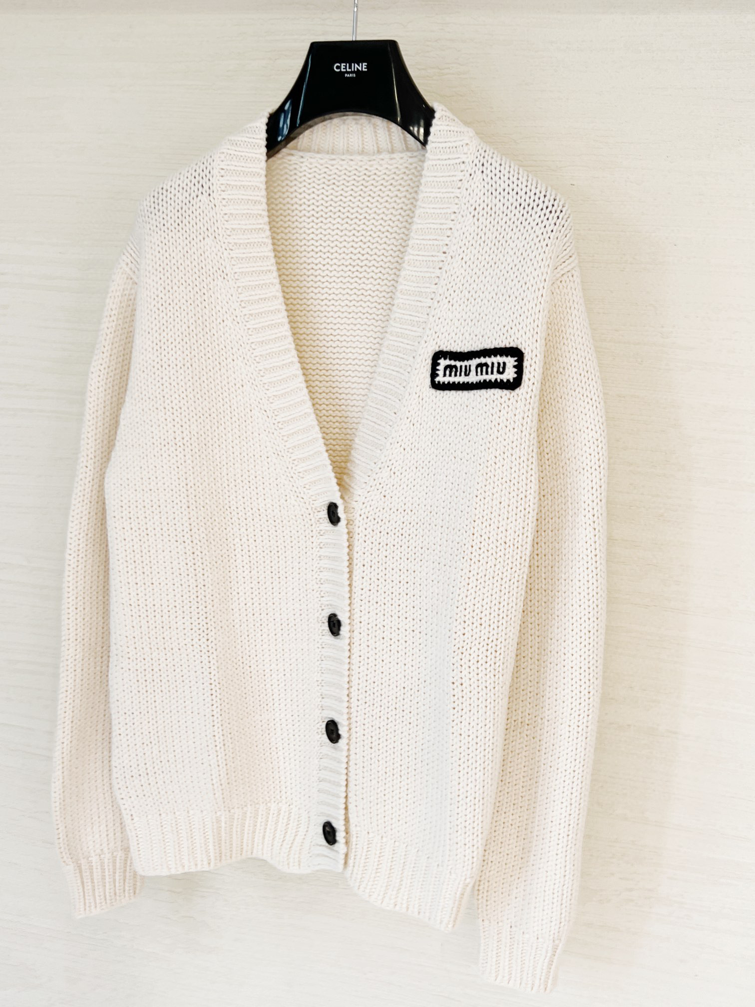 MiuMiu Thick Knit Jacket Cardigan #nigo21771