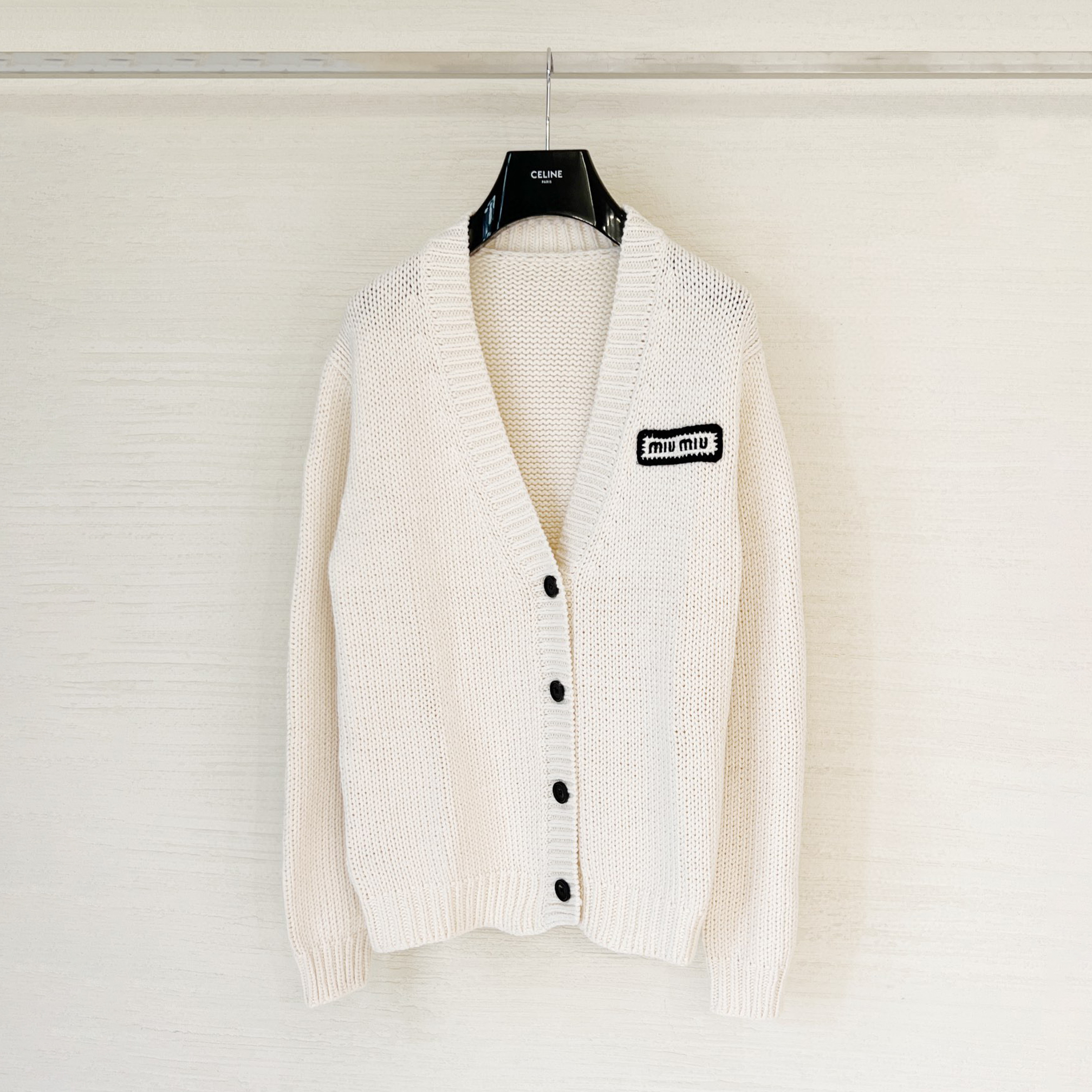 MiuMiu Thick Knit Jacket Cardigan #nigo21771