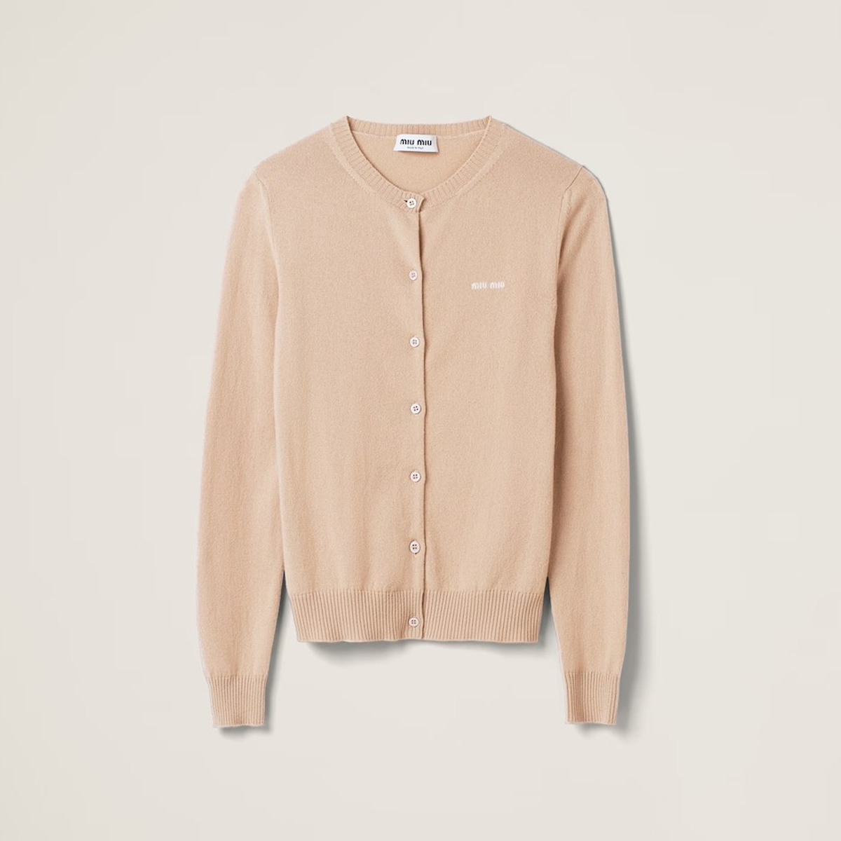 MiuMiu Long Sleeved Knitted Cardigan Top #nigo21769