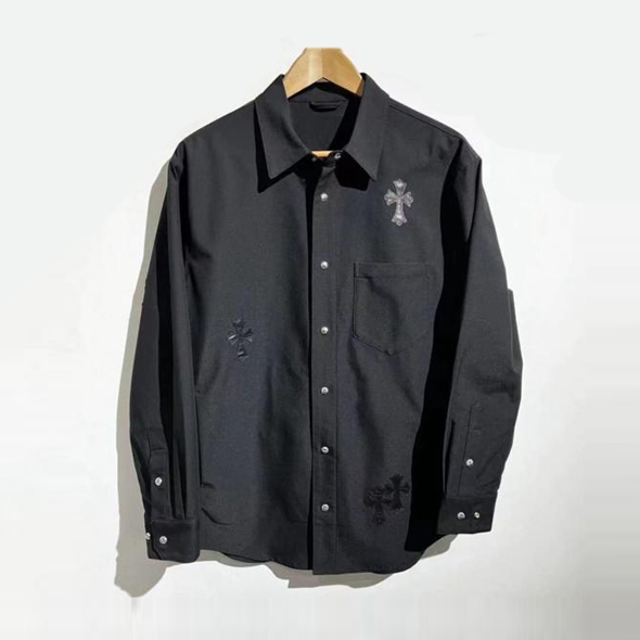 Chrome Hearts Buckle leather cross shirt jacket #nigo94242