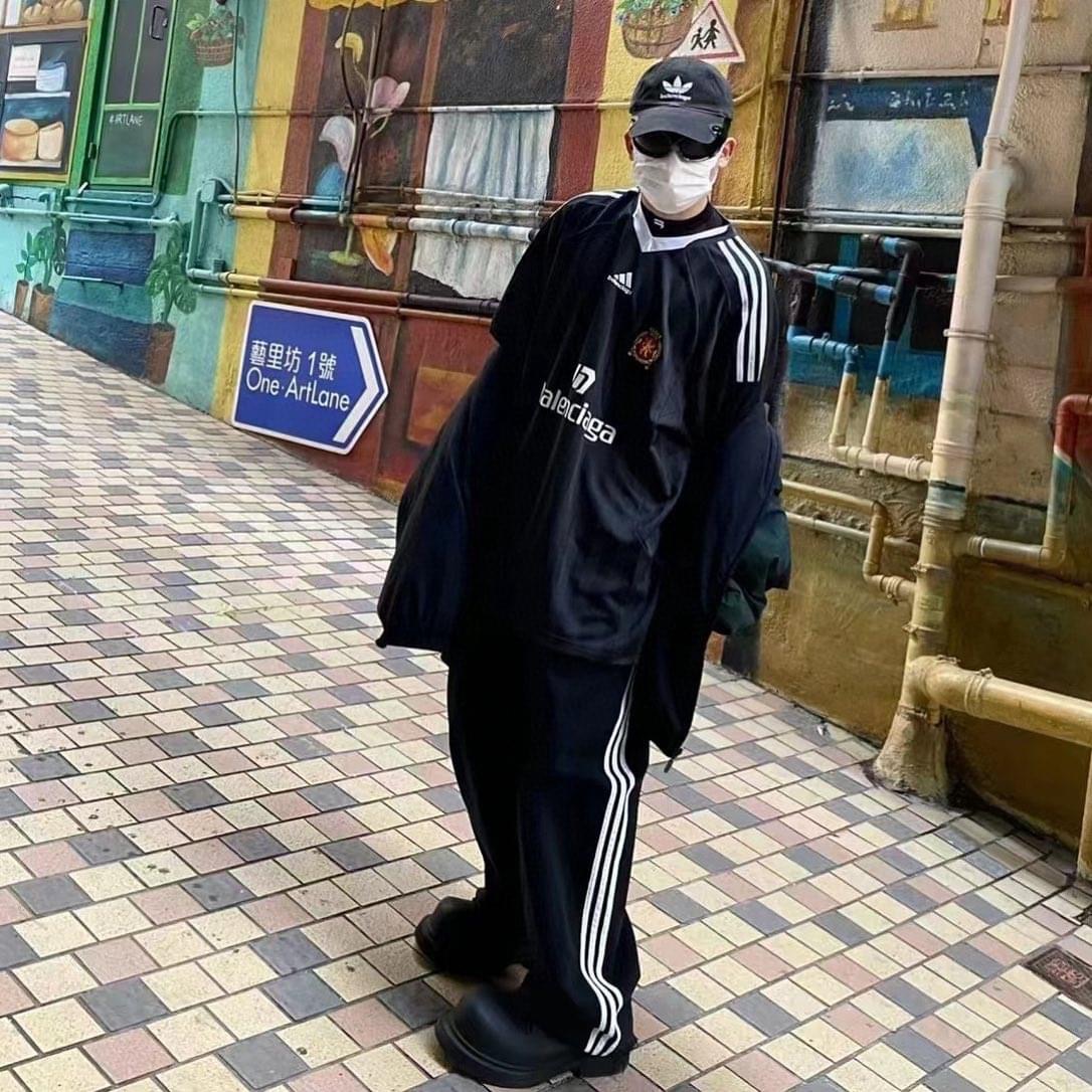 Balenciaga Striped Co-Branded Jersey Short Sleeve T-Shirt #nigo94242