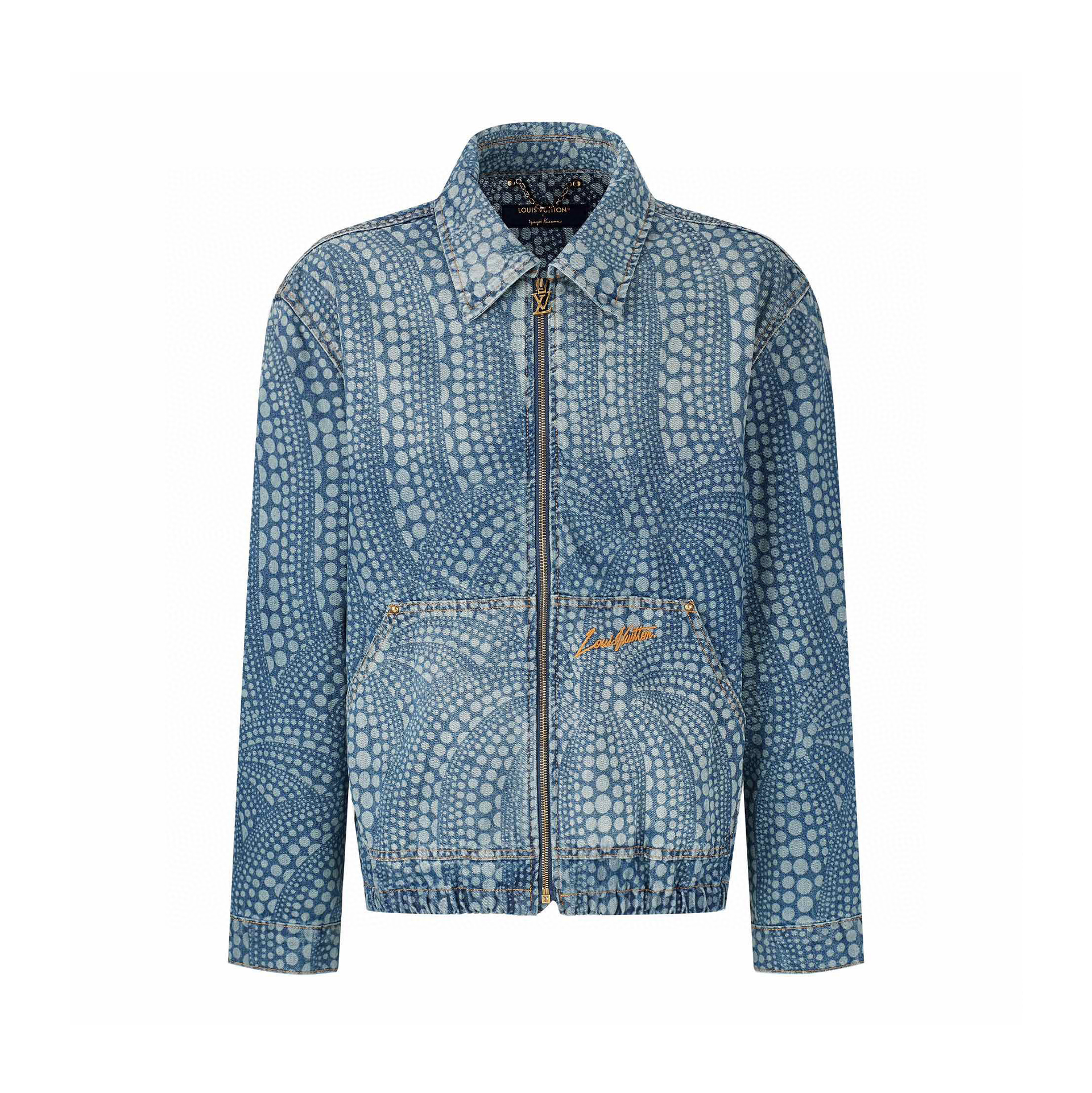 Louis Vuitton LV x YK All Over Pumpkin Denim Jacket Pants Ngvp #nigo5438