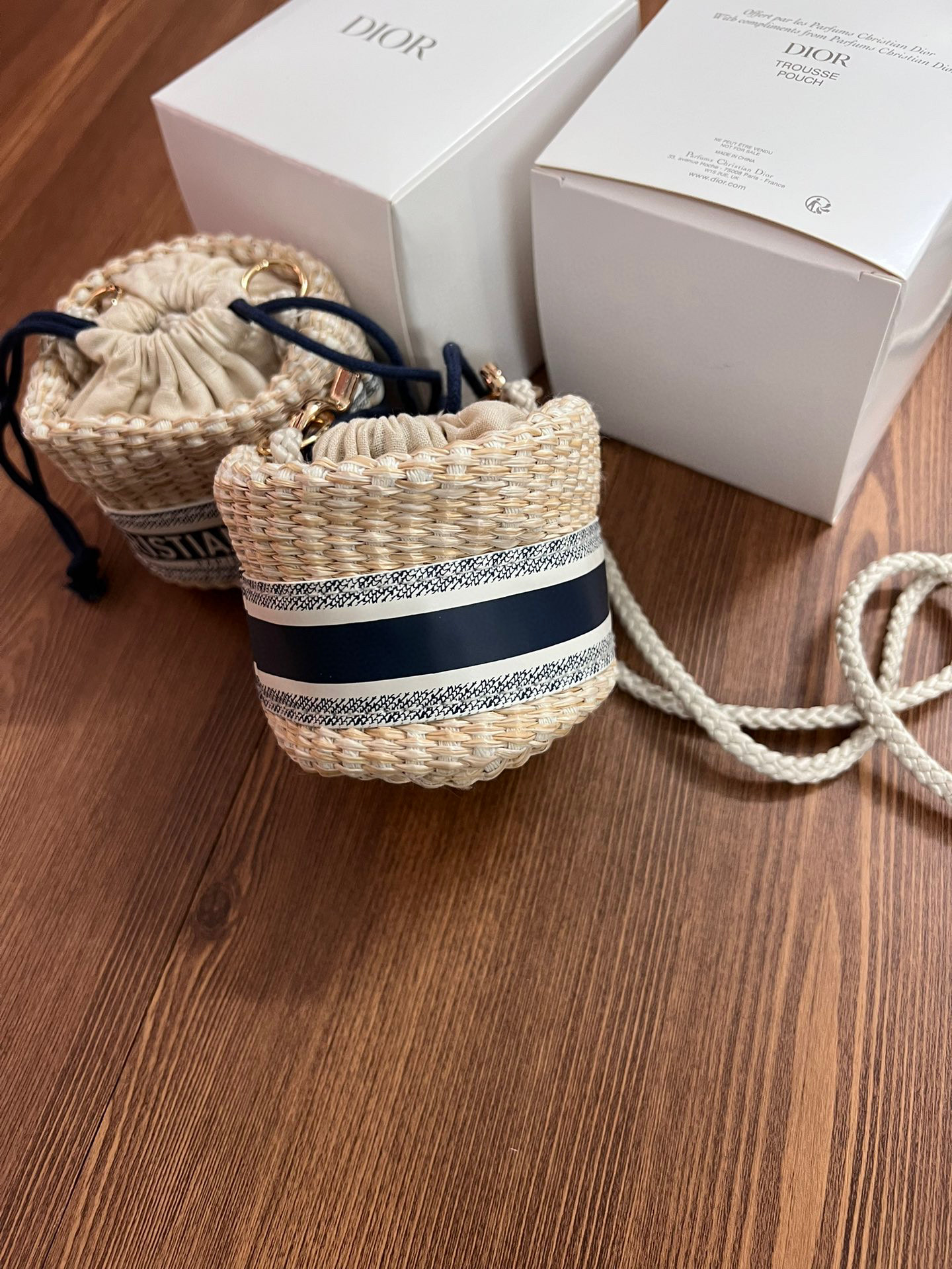 Dior Woven Handheld Diagonal Straddle Bag #nigo21776