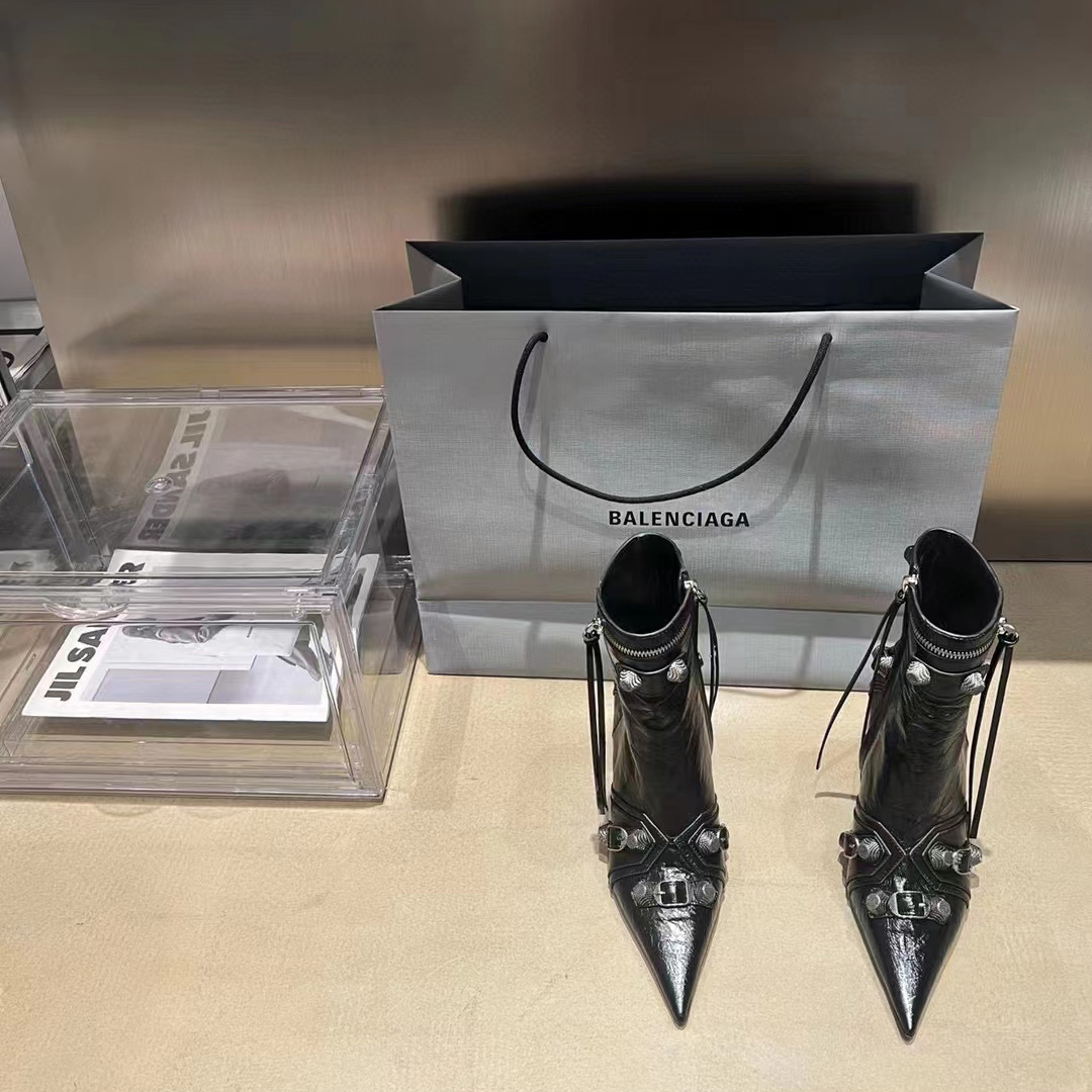 Balenciaga Women's High Heels In Motorcycle Booties Shoes #nigo51743