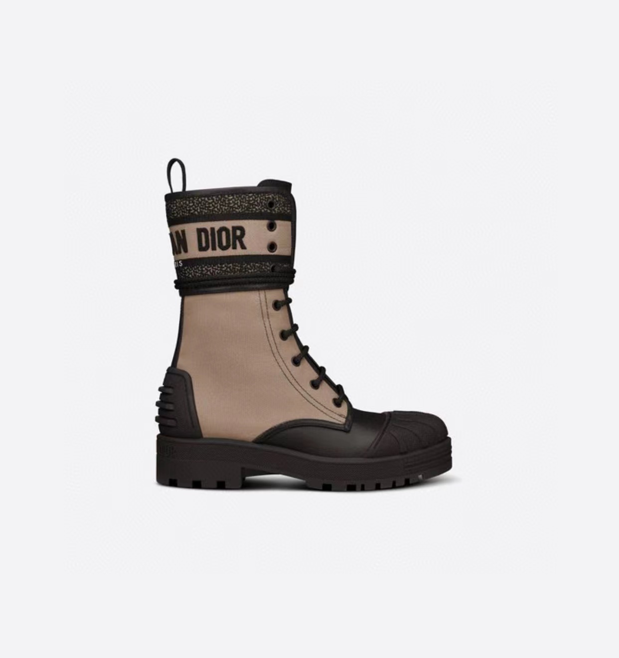 Dior Women's Shell Head Mid Barrel Lace Up Boots Shoes #nigo52111