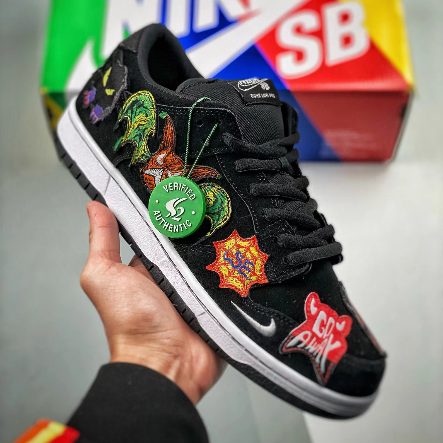 Nike Cool Leather Sneakers With Embroidered Pendants Shoes #nigo52453