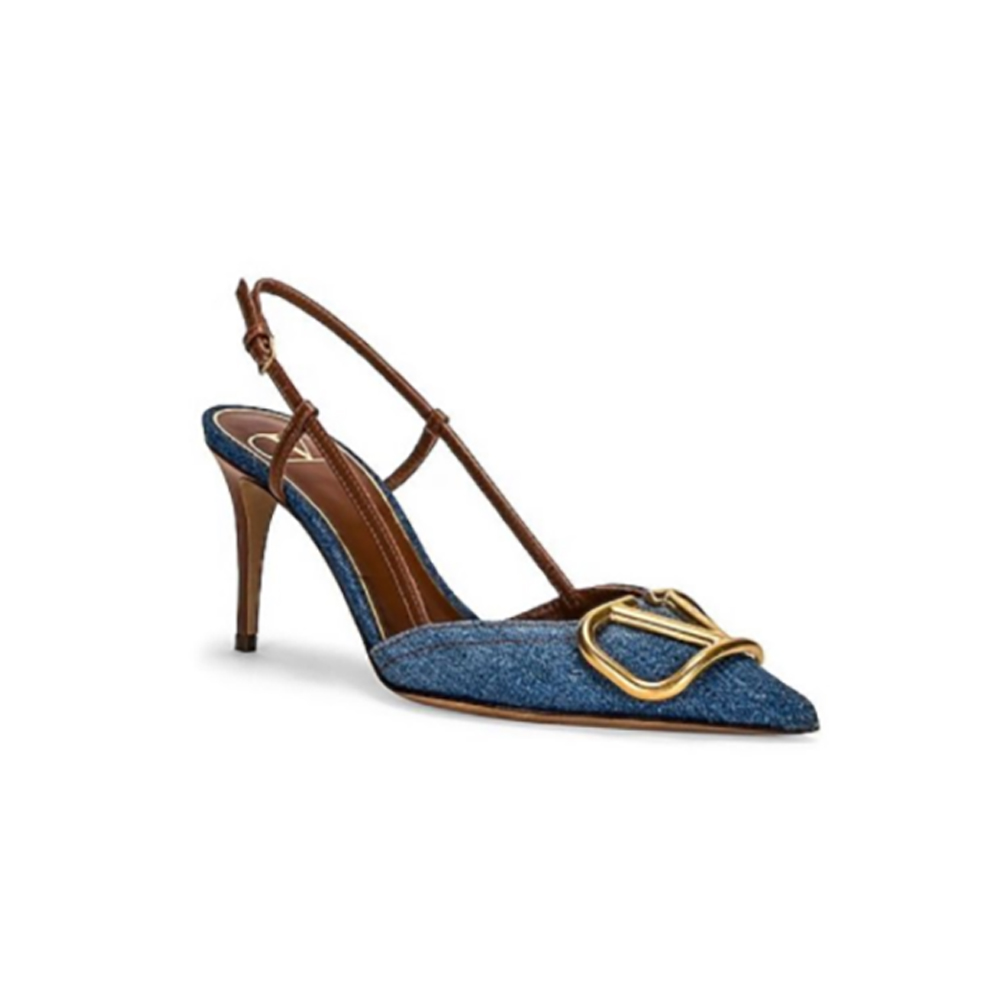 Valentino Women's Denim High Heels Shoes #nigo52228
