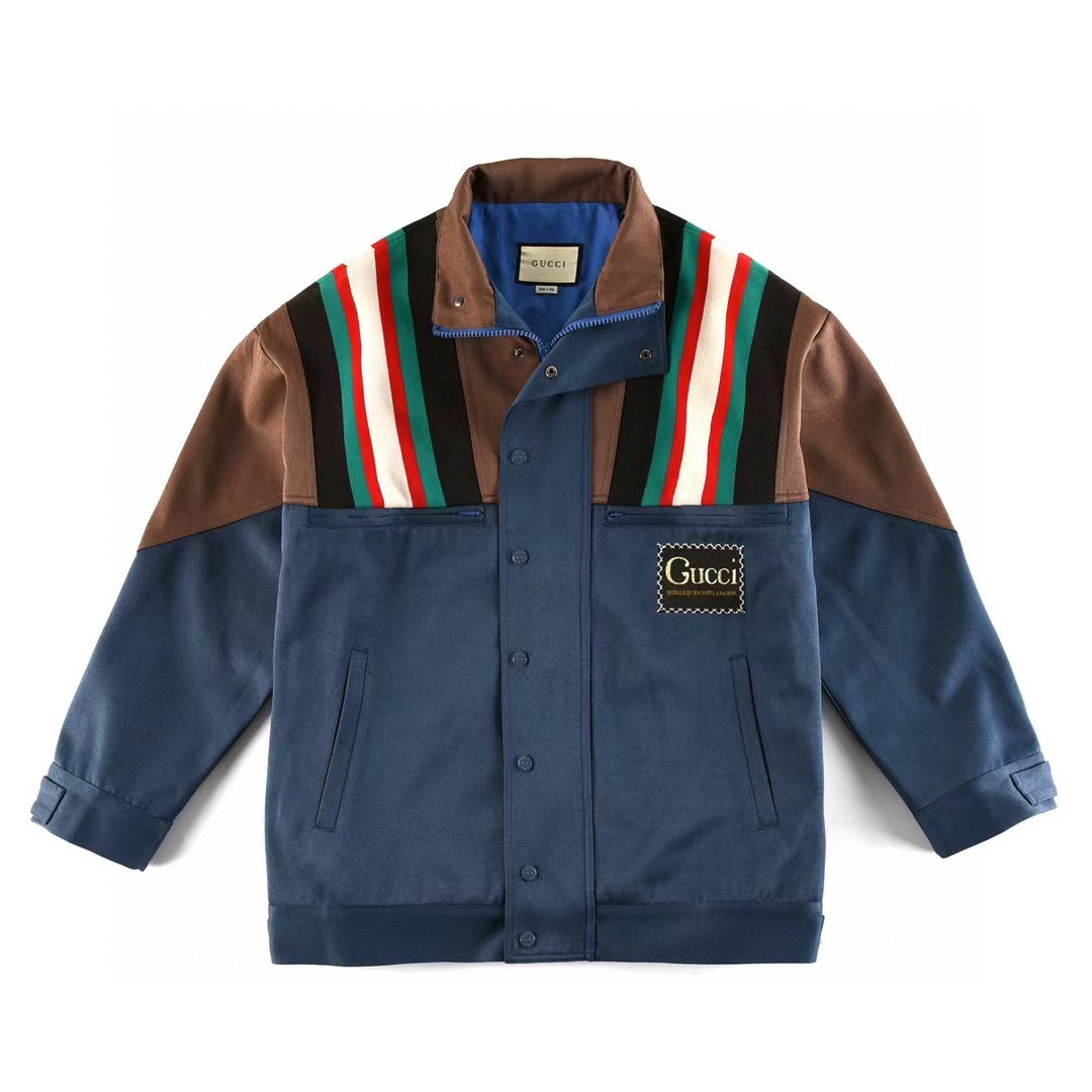 Gucci Color Blocked Jacket Coat #nigo8561