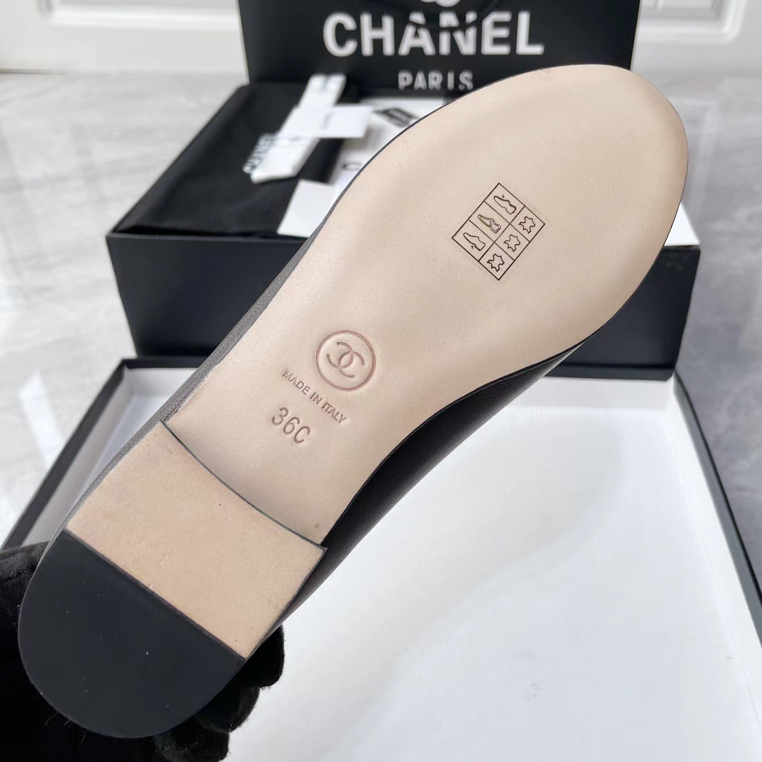 CHANEL Women's Lambskin Ballerina Flats Shoes #nigo51712