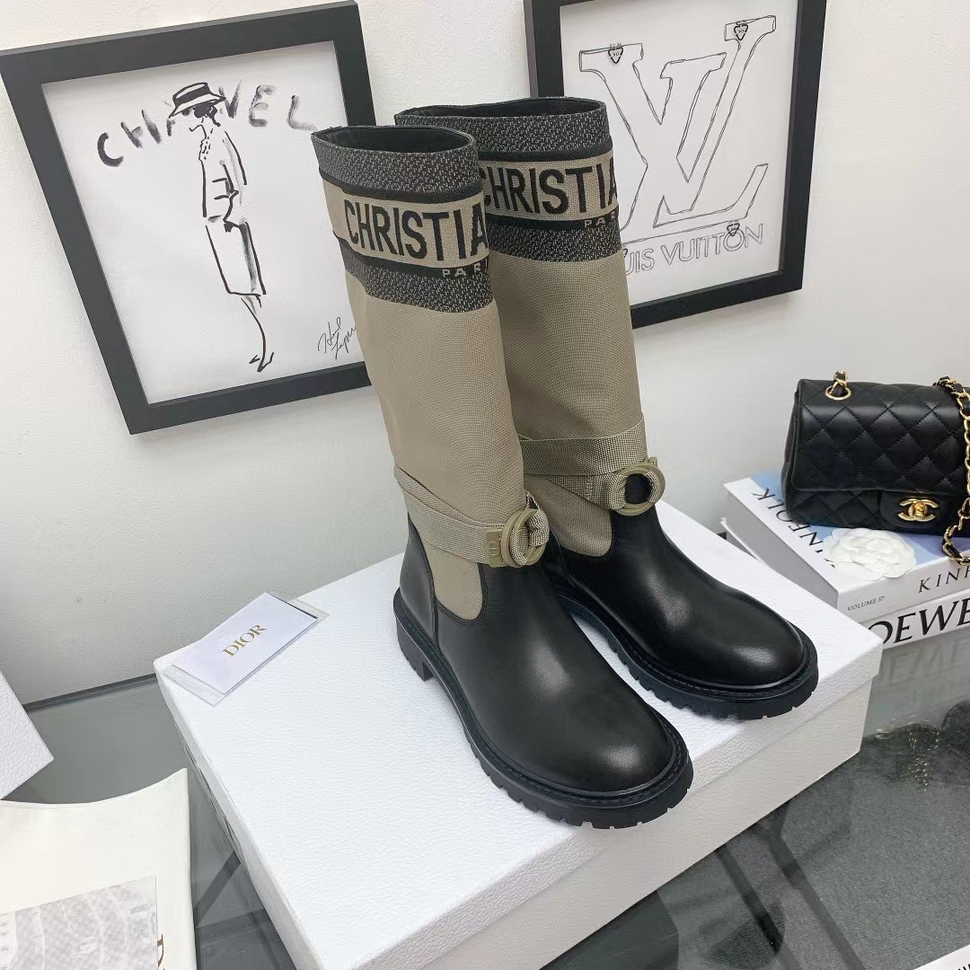 Dior Logo High Boots For Women'sWith Monogrammed Shoes #nigo51876