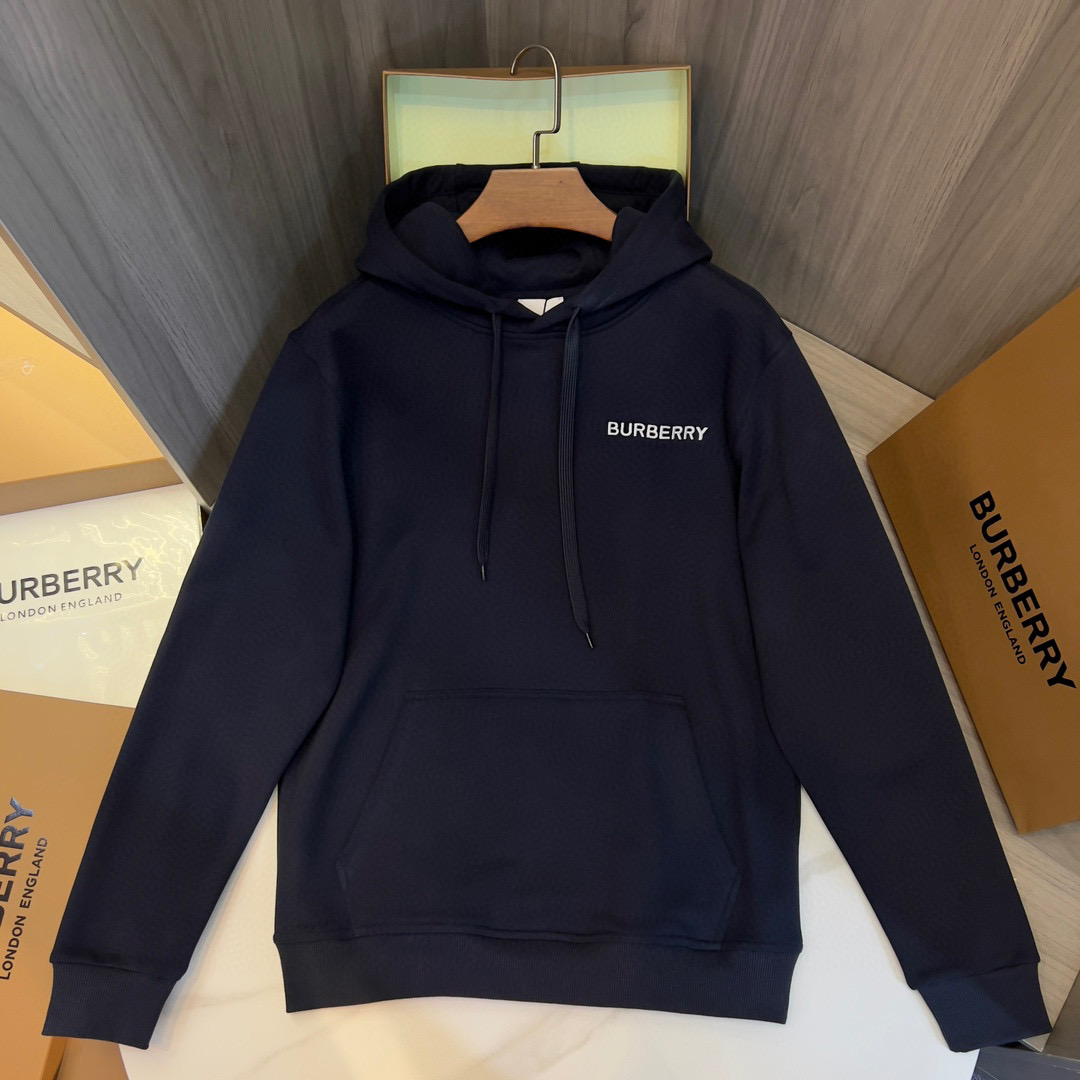 Burberry Cotton Lettered Logo Hoodie Pullover #nigo9498