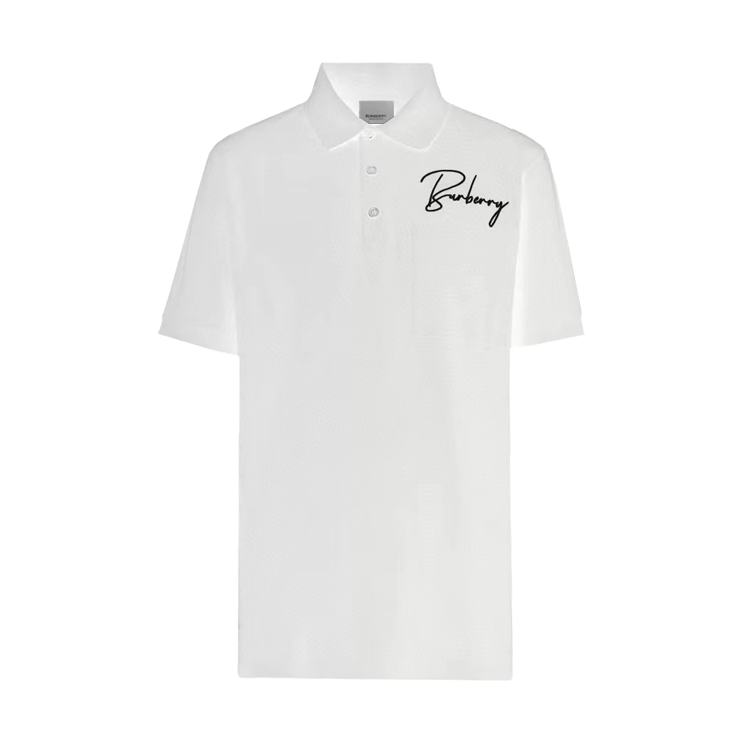 Burberry NIGO Monochrome Letter Short Sleeve Polo Shirt #nigo5823
