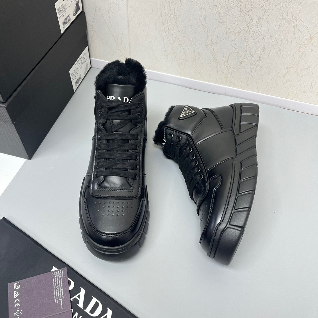 Prada Quilted Plush Short Board Shoes Sneakers Boots #nigo9458