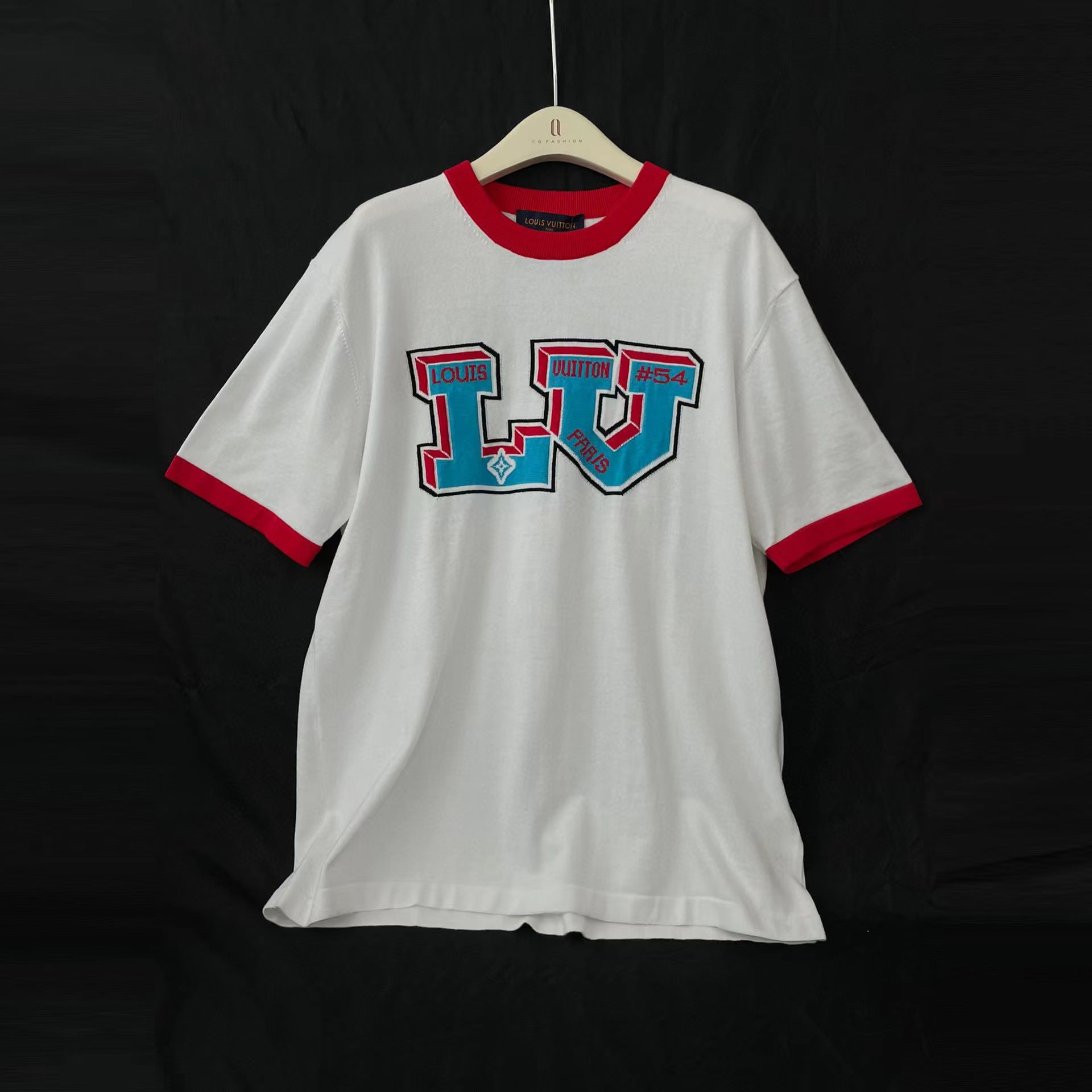 Louis Vuitton Logo Print Short Sleeve Knit T-Shirt #nigo51162