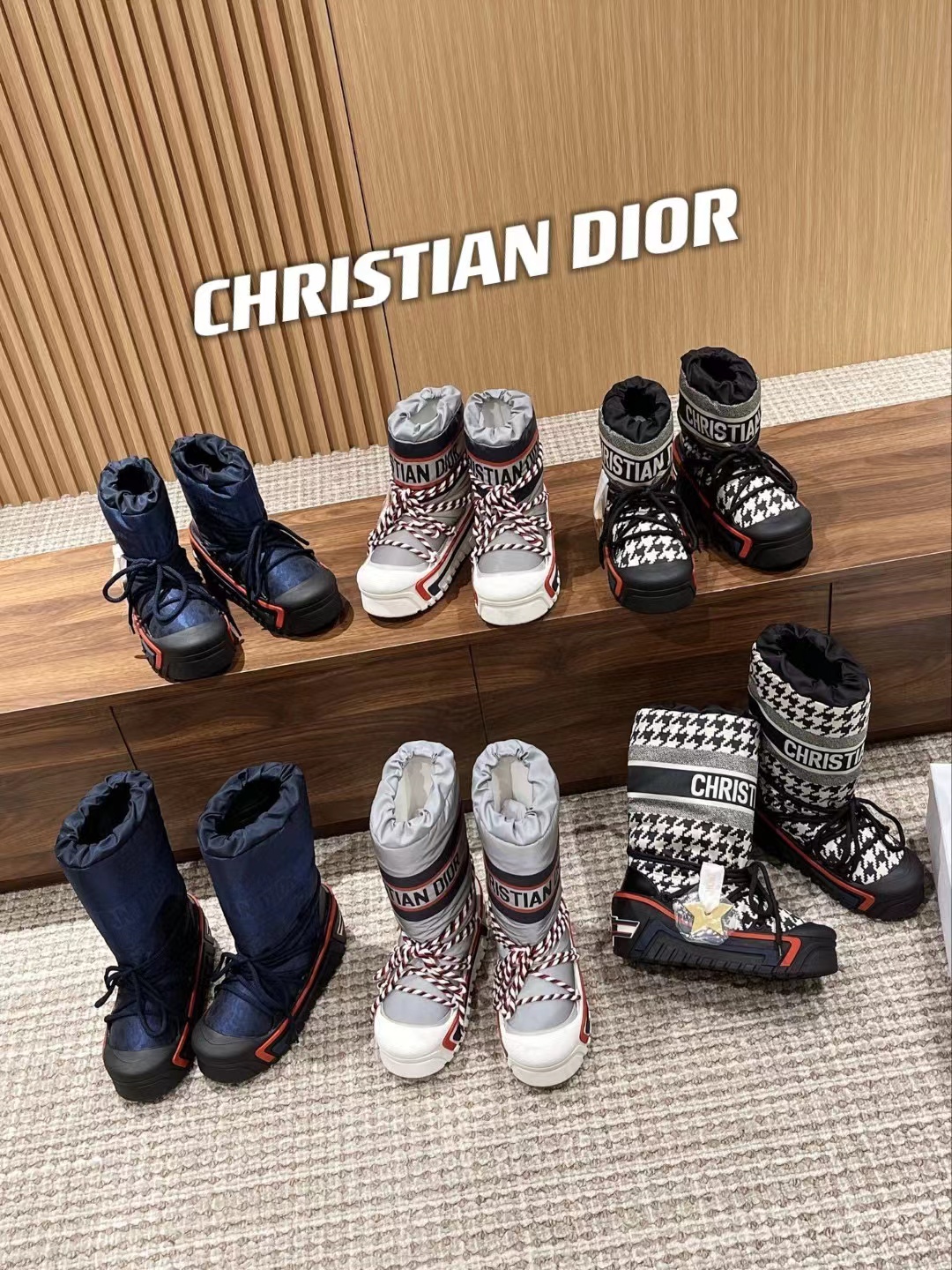 Dior Women's Ski Boots Shoes #nigo52175