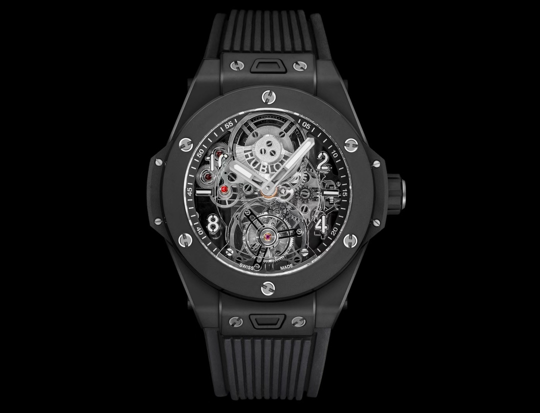 Tourbillon ring mouth piano black ceramic mechanical watch accessories jewelry #nigo82293