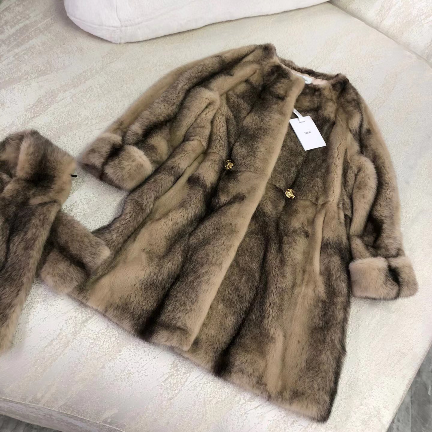 Dior Winter Fur Mink Fur Long Coat Jacket #nigo56155