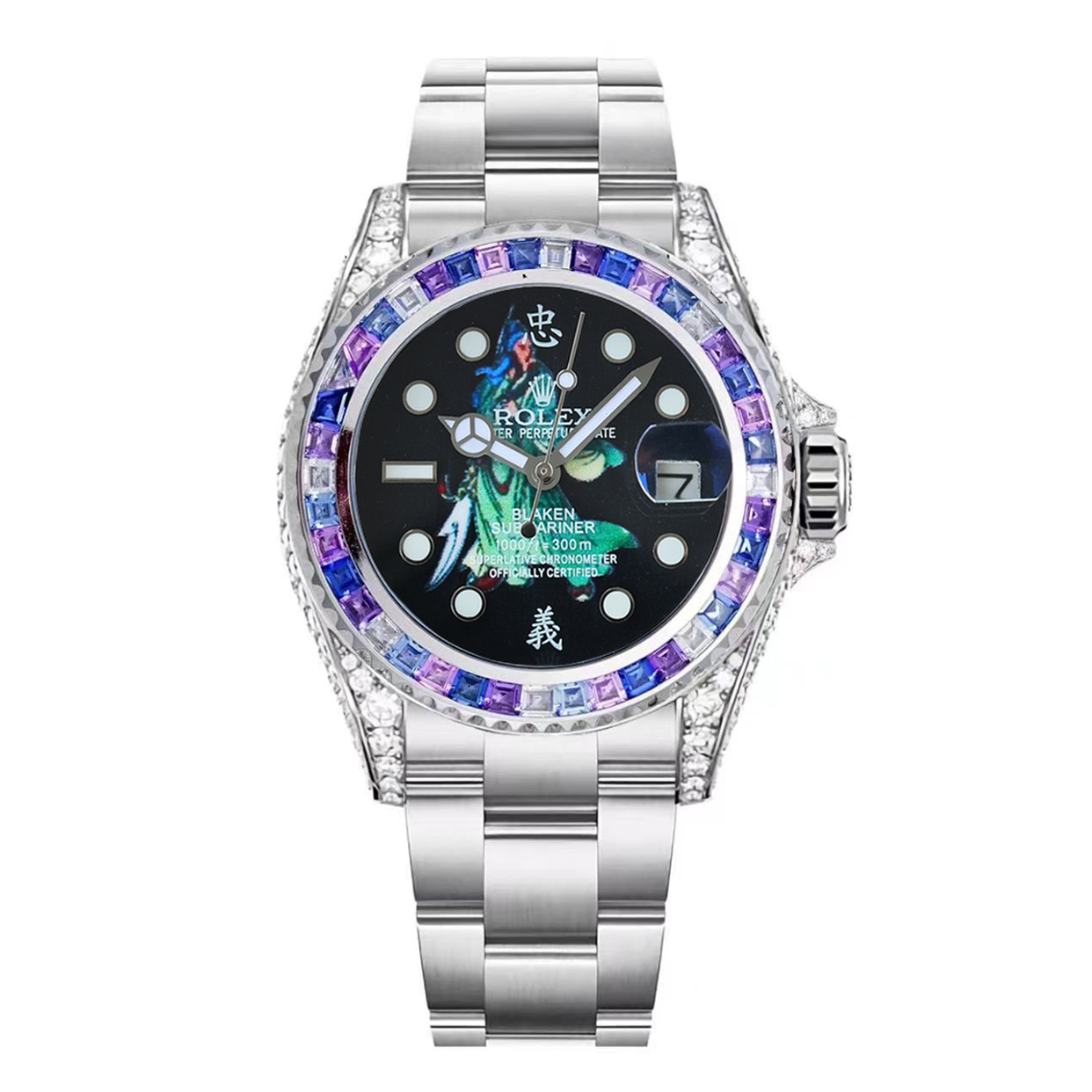 Rolex Color Diamond Fine Steel Men's Watch Accessories Jewelry #nigo82434