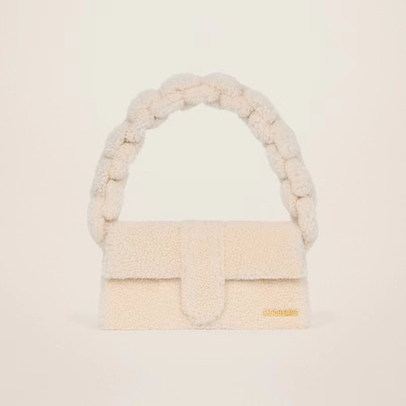 Jacquemus Single Color Lamb Wool Shoulder Bag #nigo3413