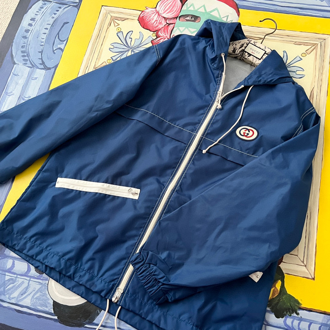 Gucci Blue Jacket Coat #nigo4129