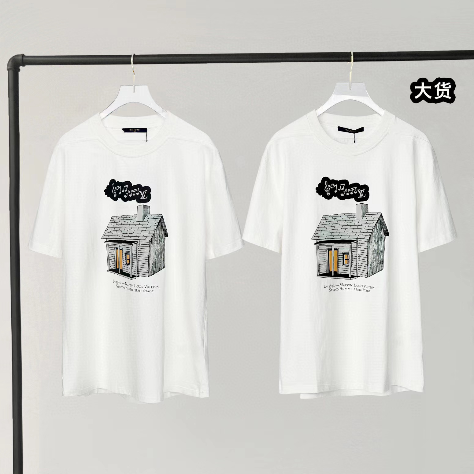 Louis Vuitton Small House Summer Cotton T-Shirt Short Sleeve #nigo2548