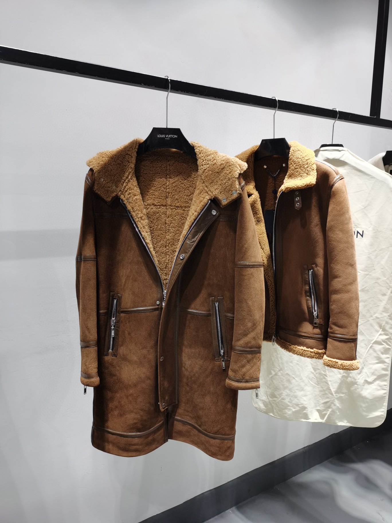 Louis Vuitton Fur Genuine Leather Long Coat #nigo5633