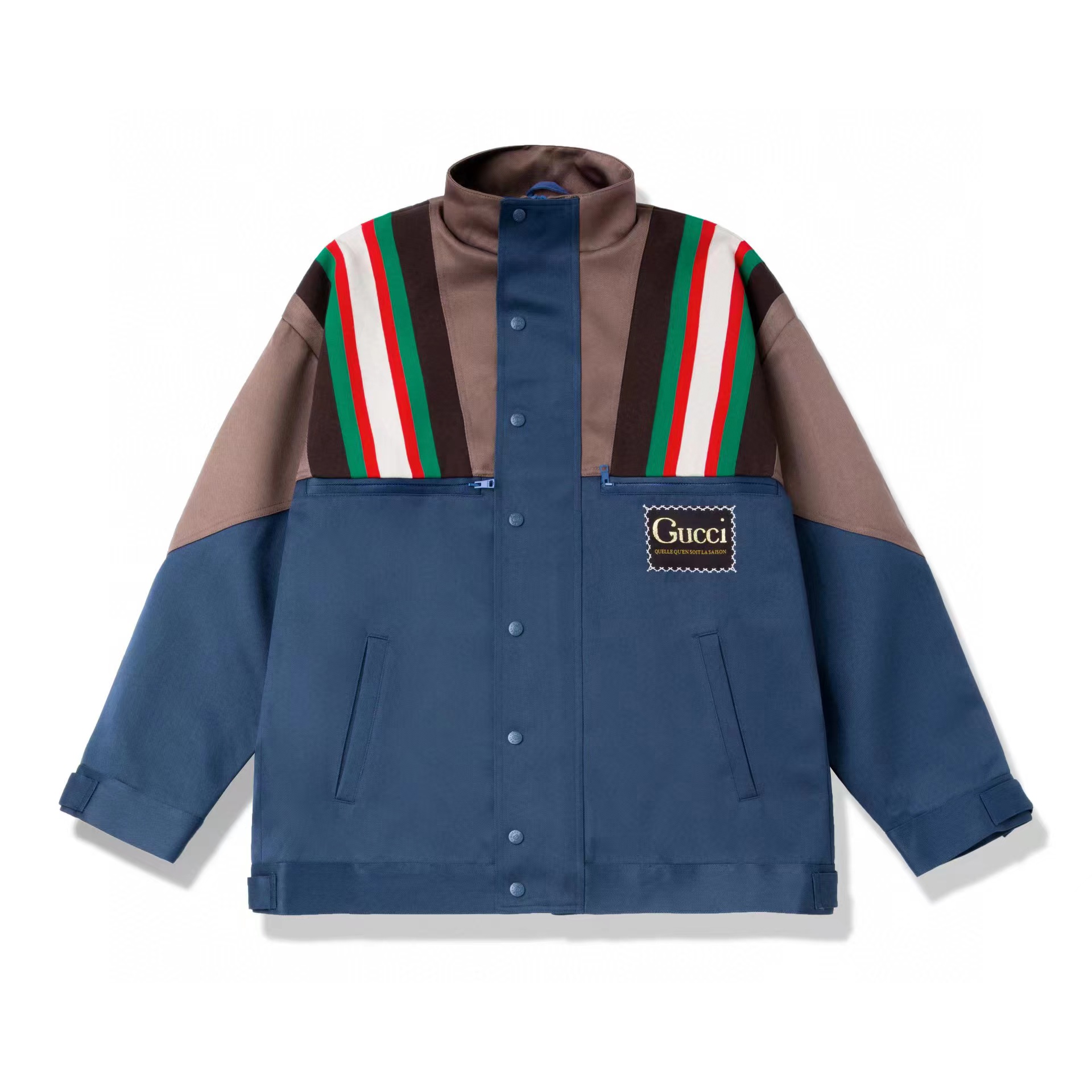 Gucci Color Blocked Jacket Coat #nigo8561