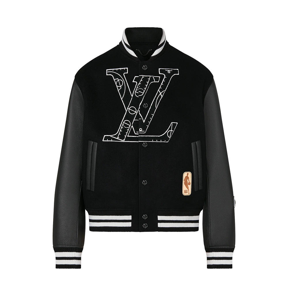 Louis Vuitton Leather Basketball Jacket Coat #nigo9988
