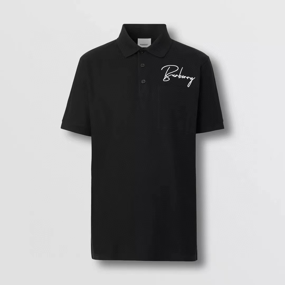 Burberry NIGO Monochrome Letter Short Sleeve Polo Shirt #nigo5823