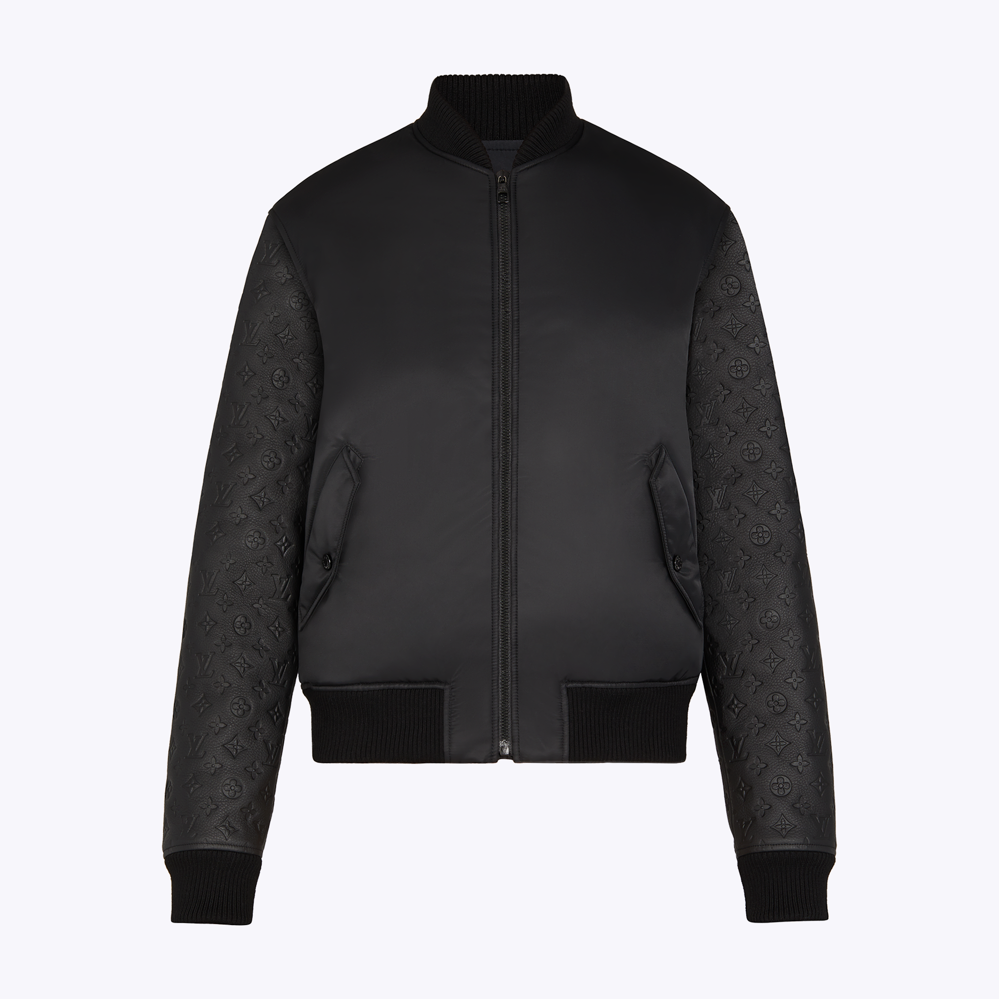 Louis Vuitton Men's And Women's Nylon And Leather Mix Jacket #nigo53458