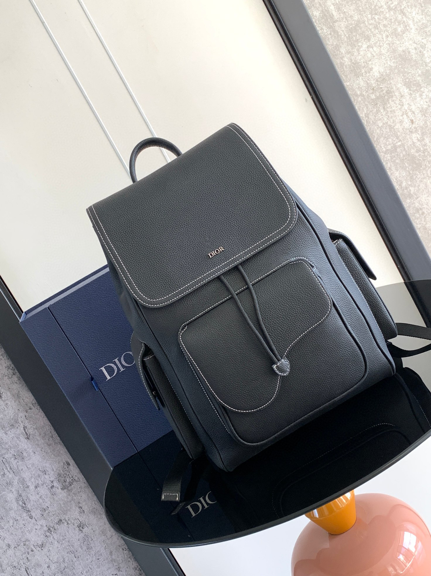 Dior Calfskin Saddle Backpack #nigo2266