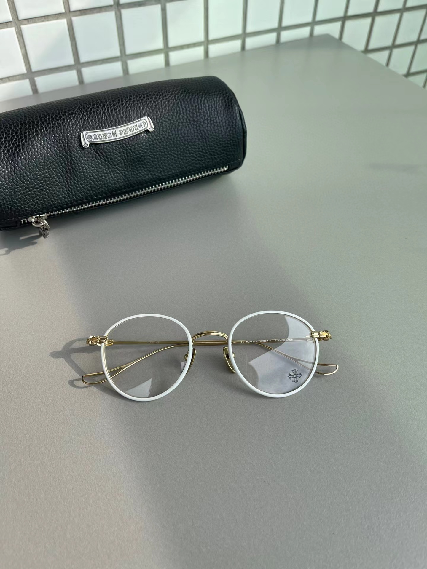 Chrome Hearts Men's And Women's Fashion Myopia Mirror Silver Leg Accessories Jewelry #nigo82442