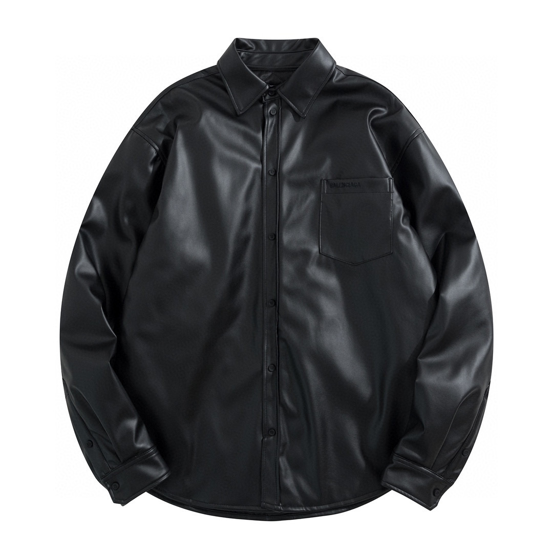 Balenciaga Leather Jacket Coat #nigo8544