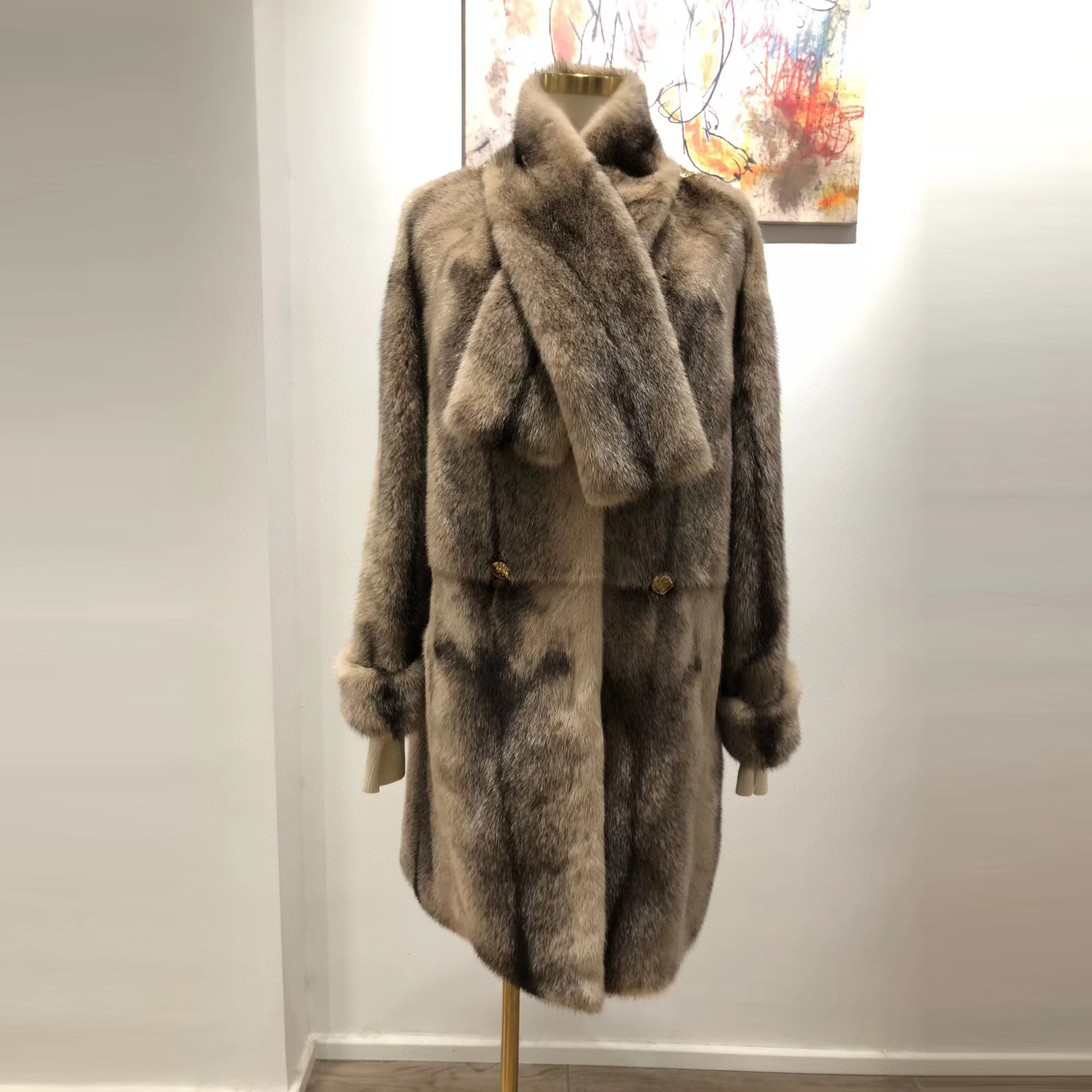 Dior Winter Fur Mink Fur Long Coat Jacket #nigo56155