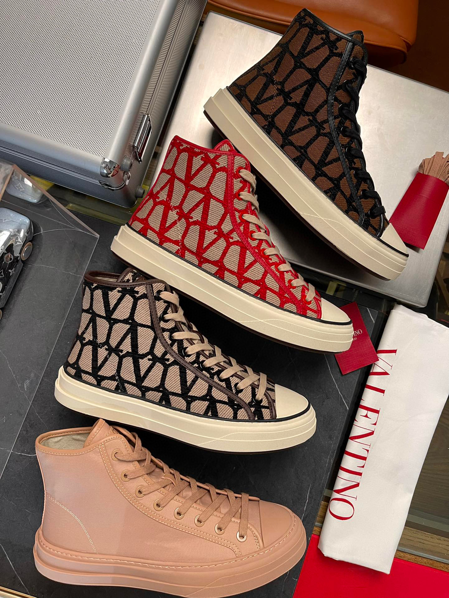 Valentino NIGO Alphabet Canvas Shoe Board Sneakers Shoes #nigo57474