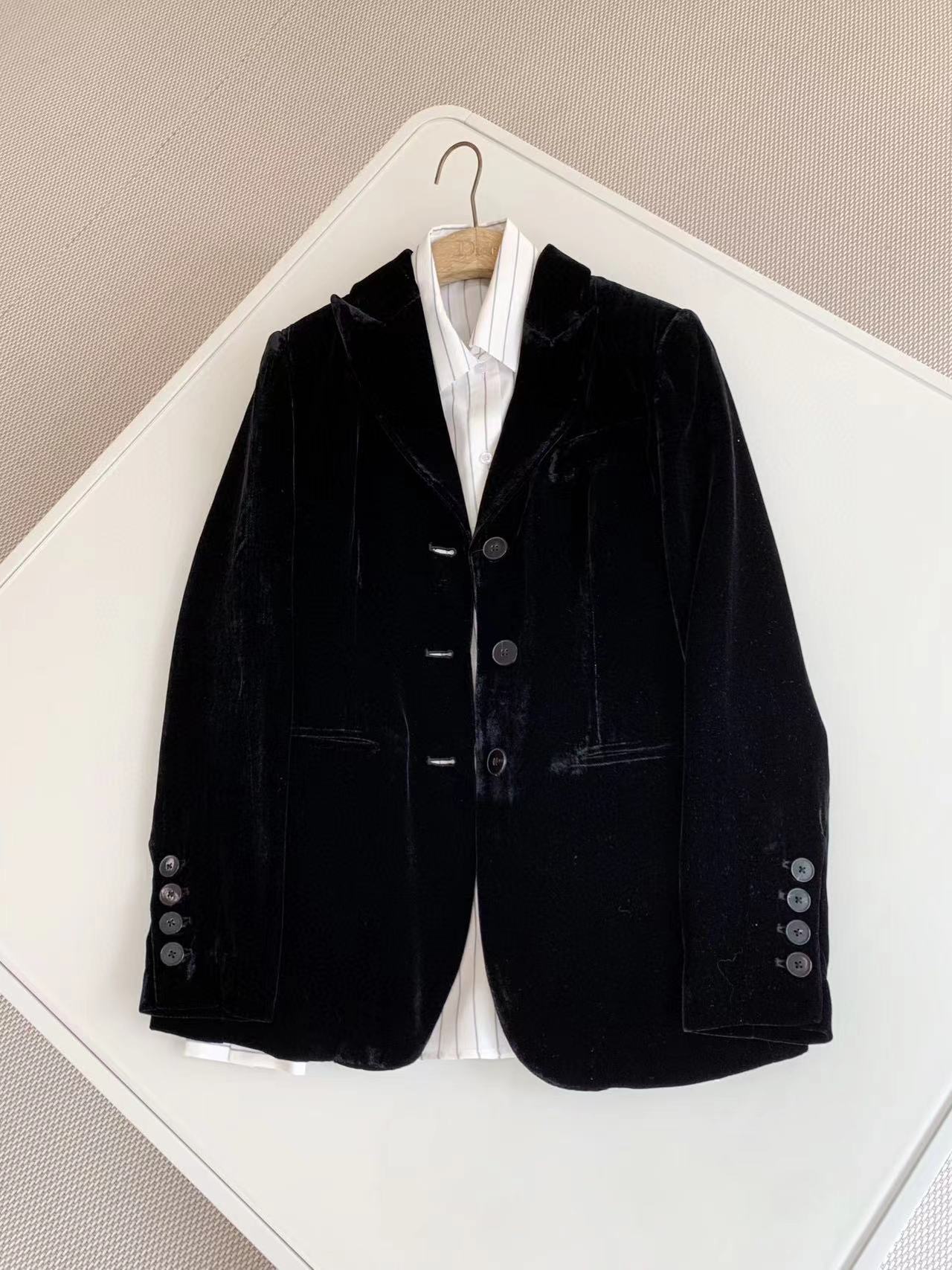 Dior Velvet Button Suit Jacket Coat Ngvp #nigo56641