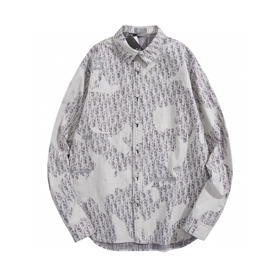 Dior Cotton Denim Shirt #nigo7868