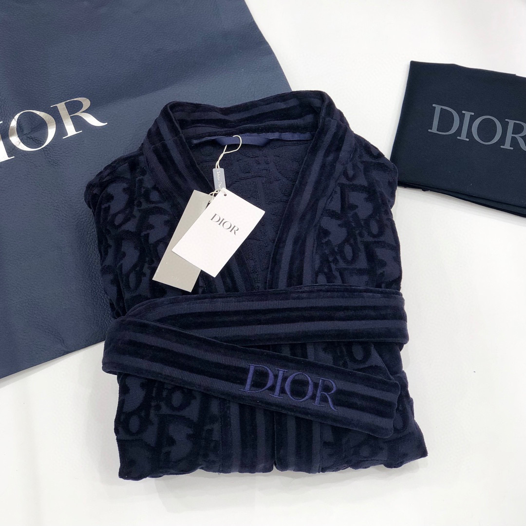 Dior Wool Jacket Bathrobe Coat Home Pajamas #nigo9981