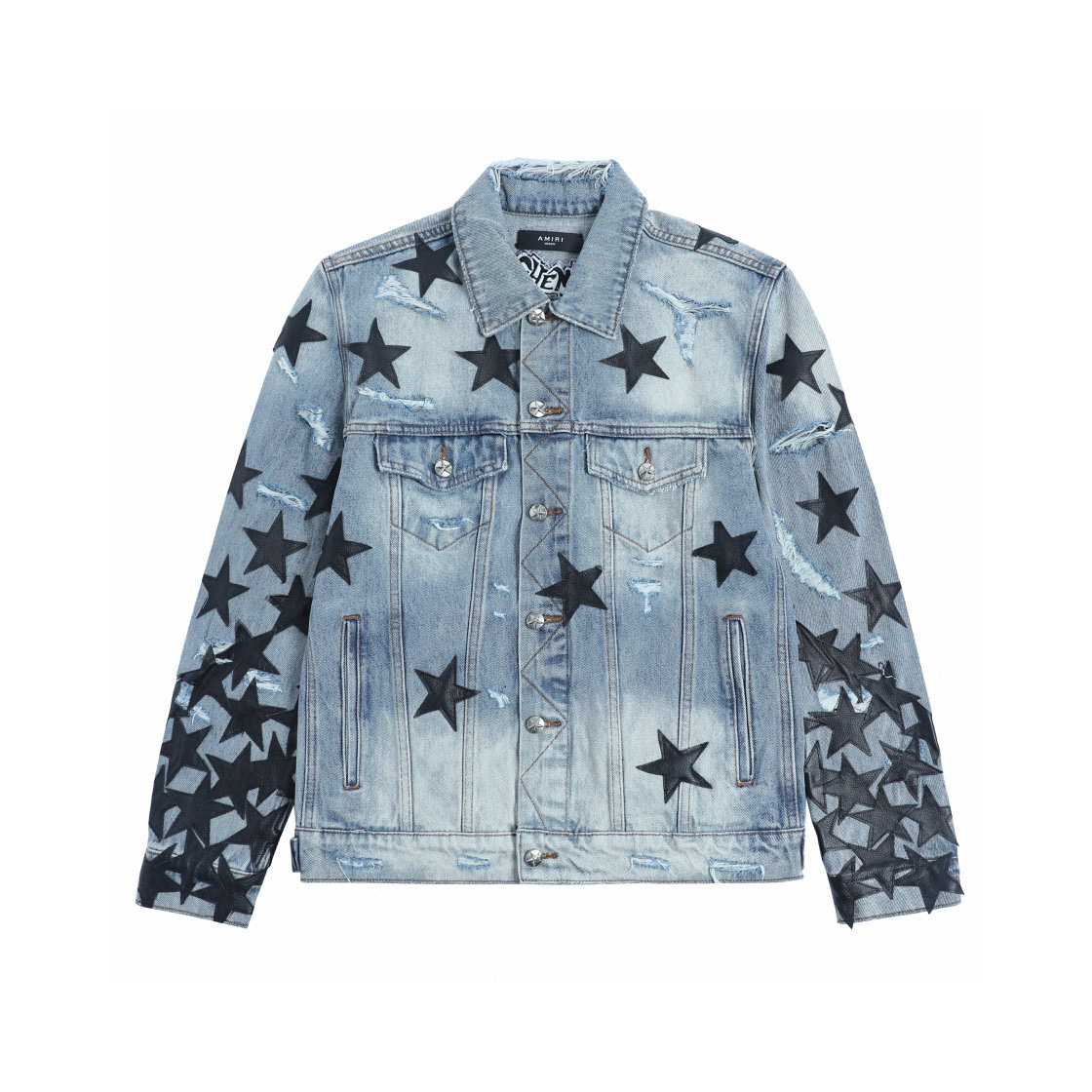 AMIRI Court Embroidery Jeans Denim Jacket #nigo7859