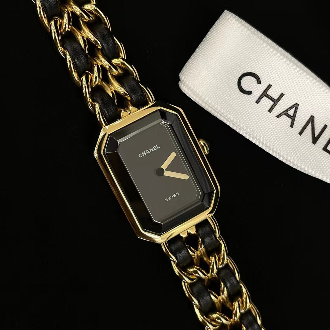 Chanel Women's Leather Chain Bracelet Watch #nigo52288