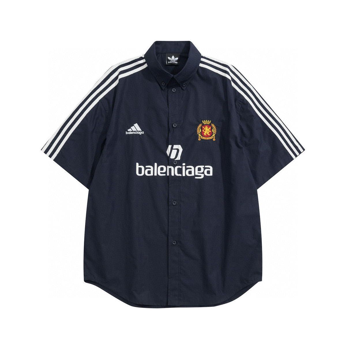Balenciaga NIGO Spliced shirt button up T-shirt short sleeved #nigo94462