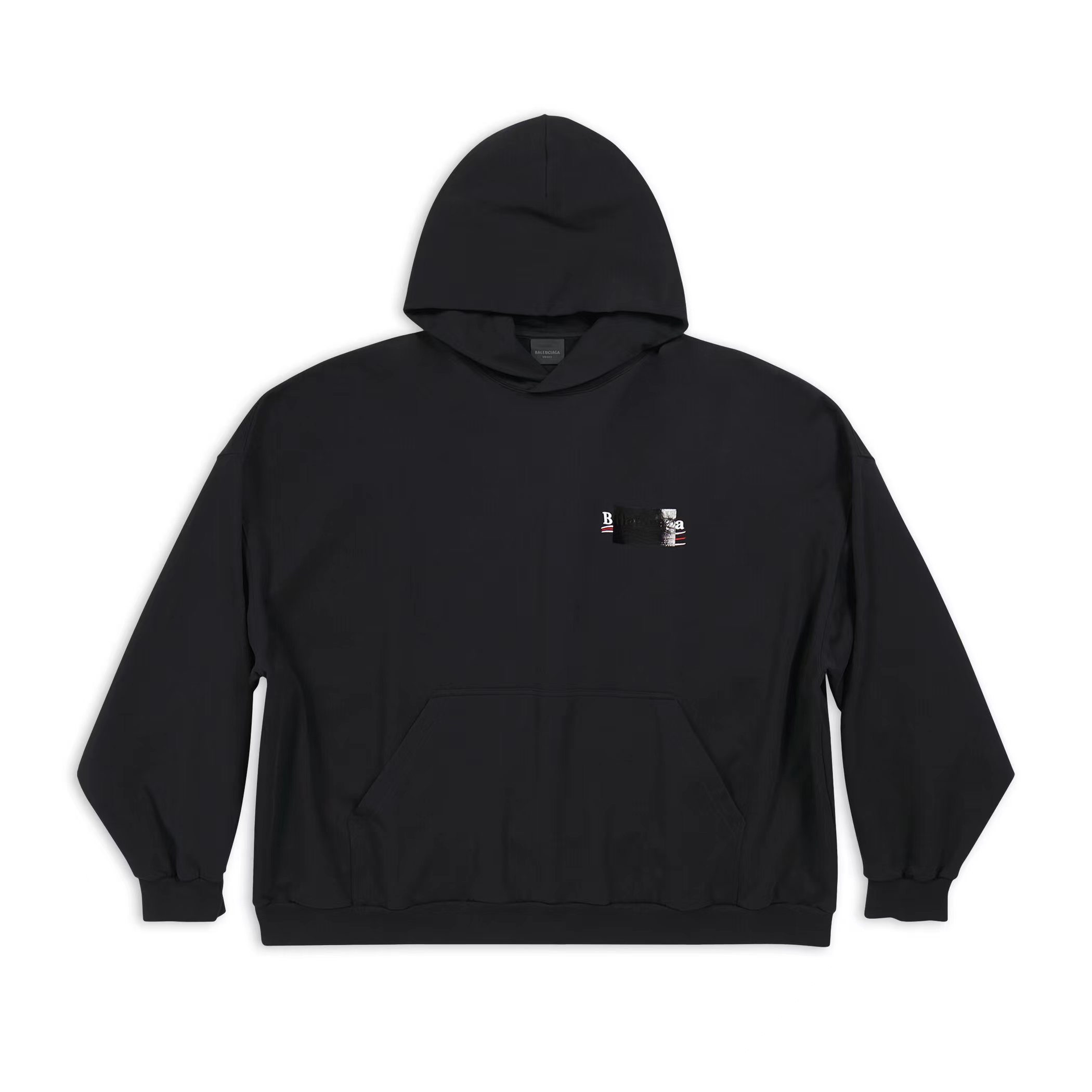 Balenciaga Tape Black Hooded Sweater Pullover #nigo9413