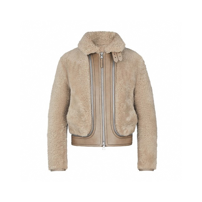 Louis Vuitton Removable Fur Leather Jacket #nigo5666