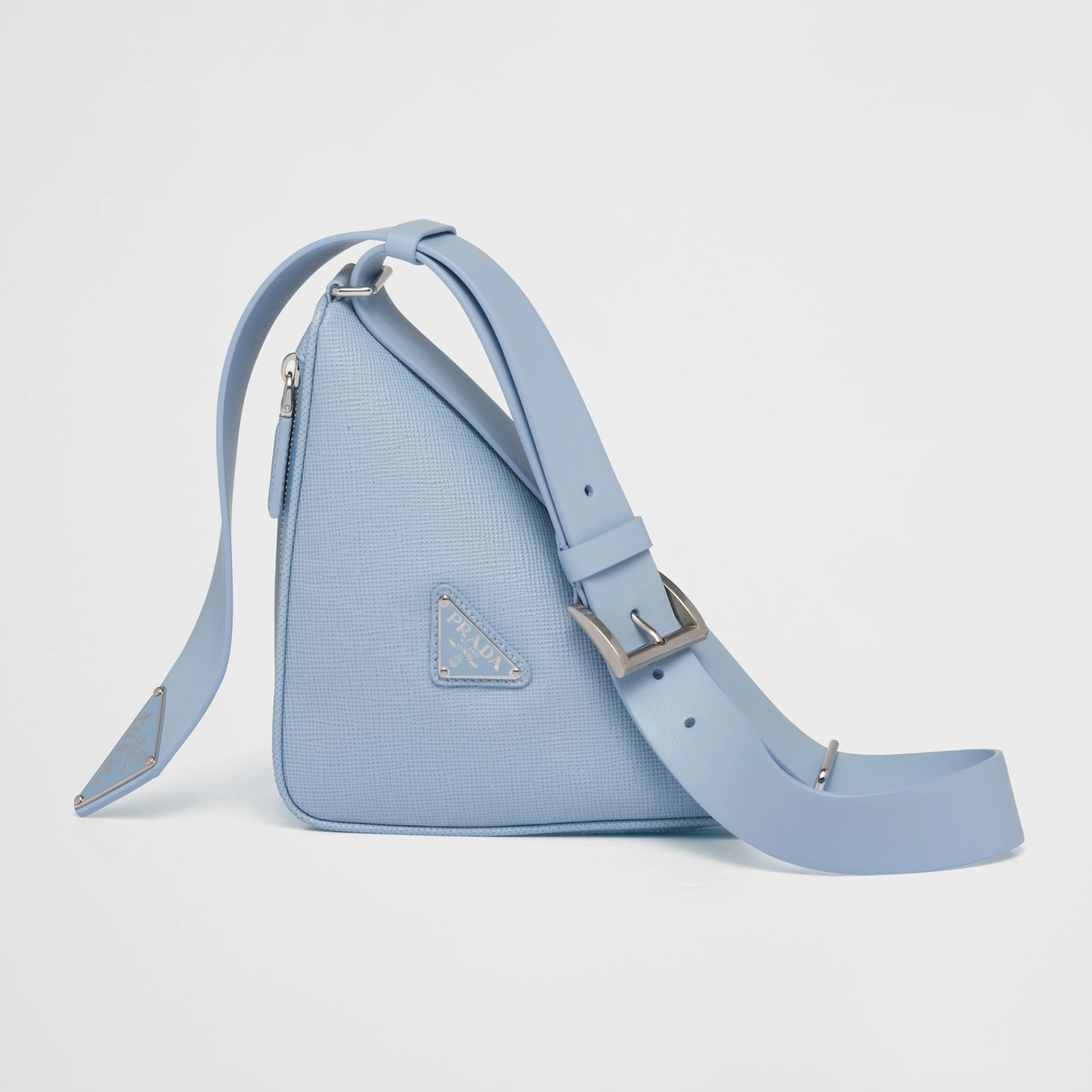 Prada Men's and Women's Metal Buckle Hand Leather Shoulder Bag Bags #nigo51774