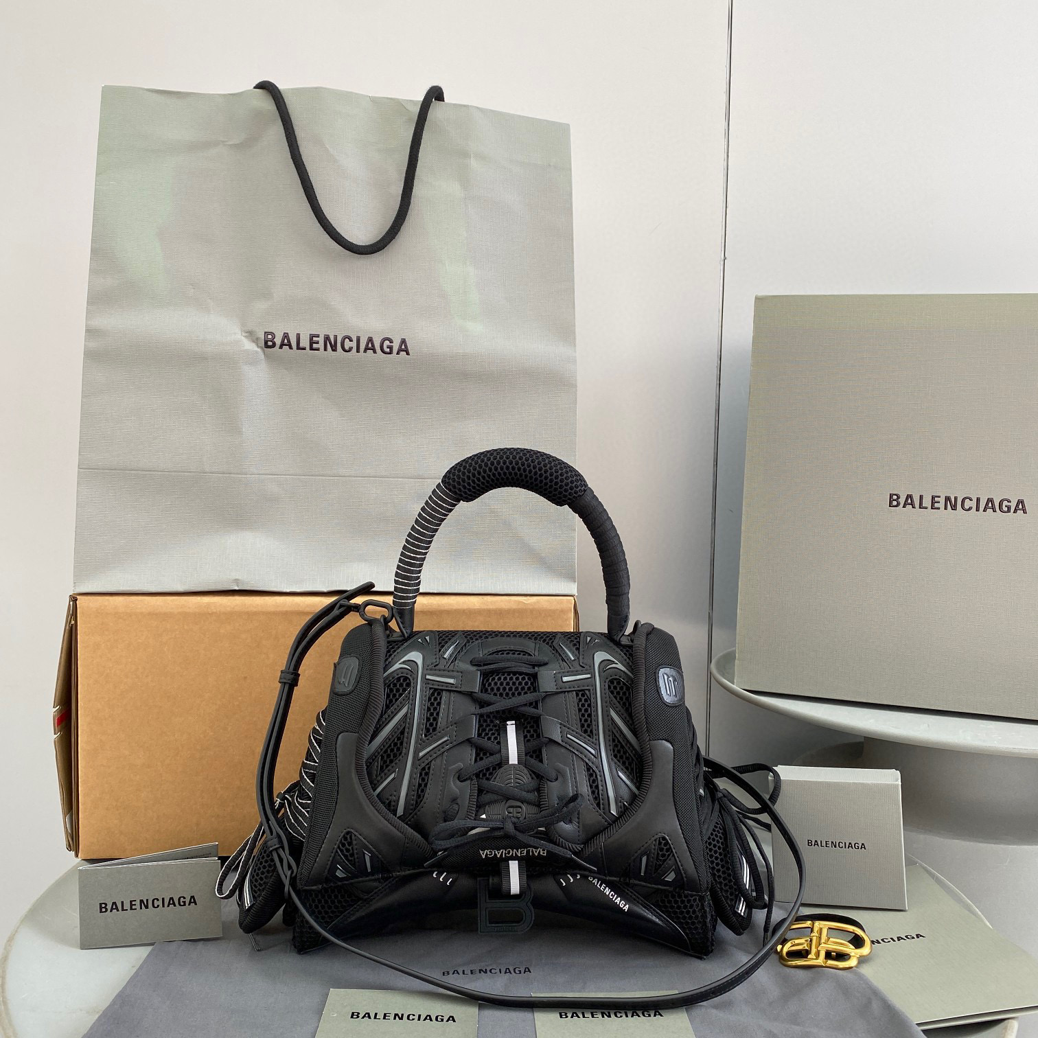 BALENCIAGA Hourglass Sneakerhead Bag #nigo8576