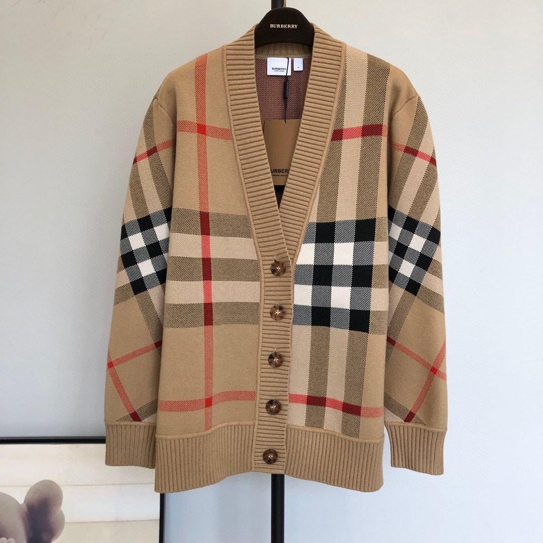 Burberry NIGO Knitted Sweater Striped Cardigan #nigo57191