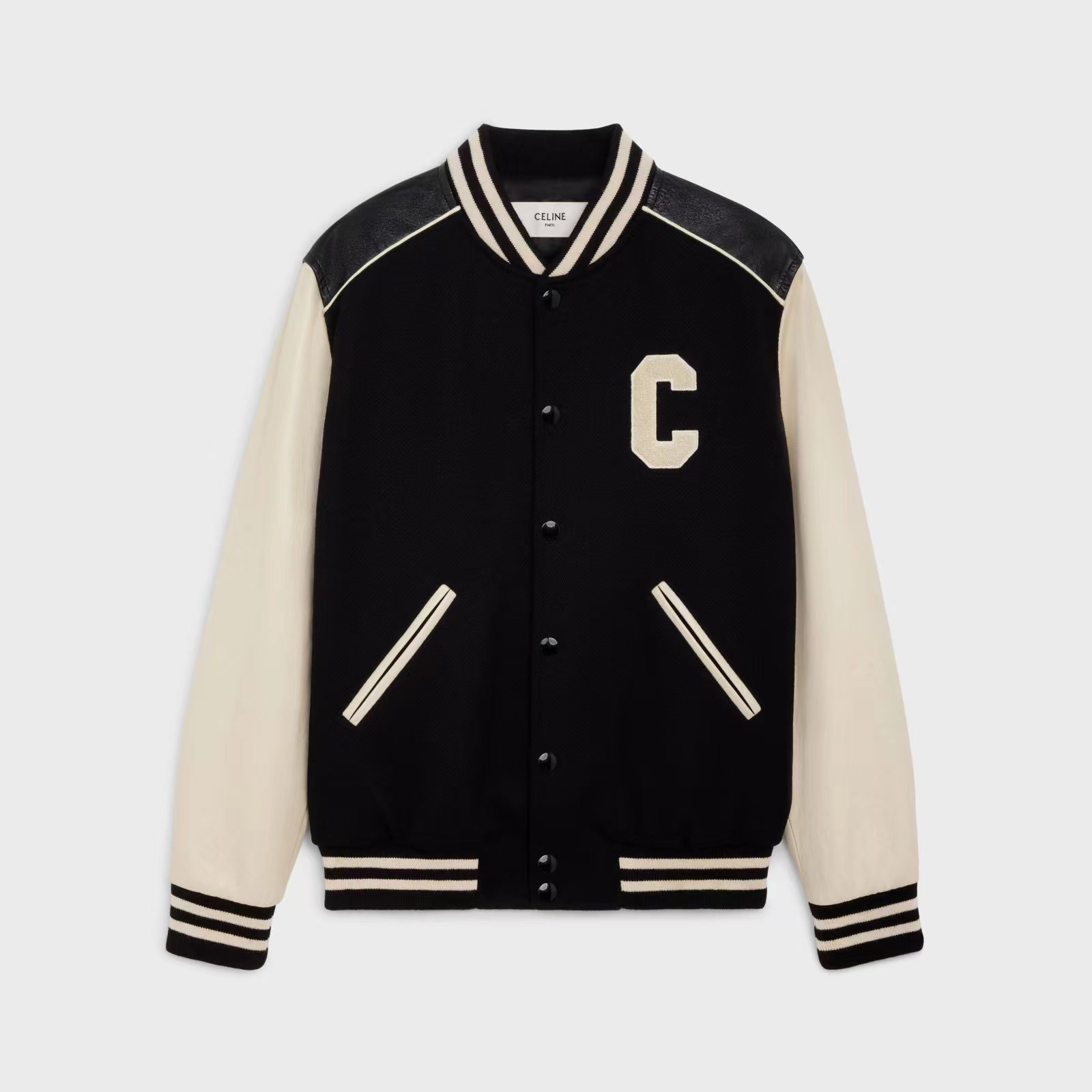 Celine Oversized Preppy Style Baseball Jacket #nigo7432